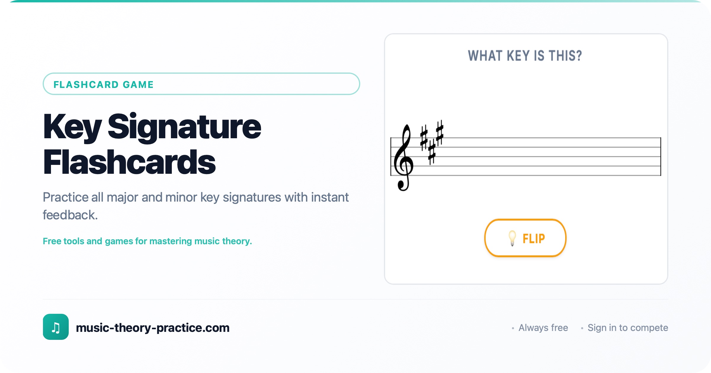 Something Else Key Sign Key Signature Flashcards – Identify Keys Instantly