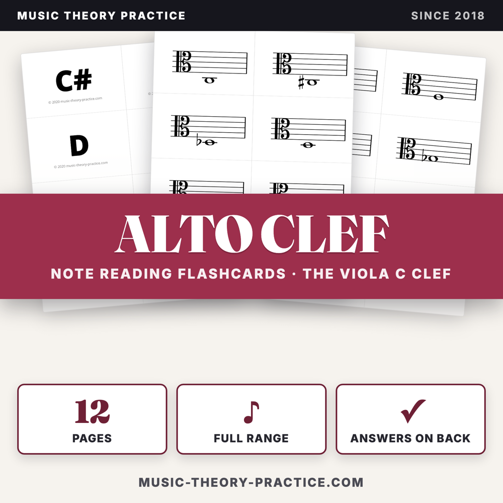 Alto Clef Flashcards — cover