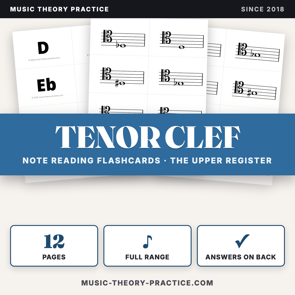 Tenor Clef Flashcards — cover