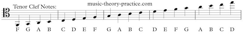 Tenor Clef Flashcards preview 3