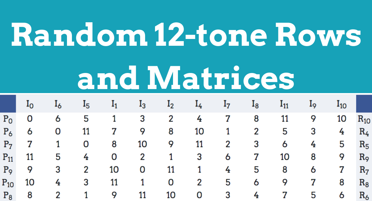 Tone-a-Tone Матрикс. 12 tone